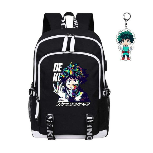 Ameliaa My Hero Academia Backpack Anime Boku No Hero Laptop School Bag for Women Men 17126.5 in with USB Ameliaa My Hero Academia Backpack Anime Boku No Hero Laptop School Bag for Women Men 17126.5 in with USB